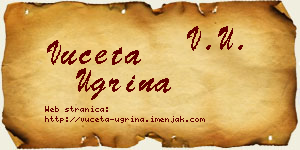 Vuceta Ugrina vizit kartica